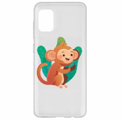 Чехол для Samsung A31 Monkey. Fuck You - PrintSalon