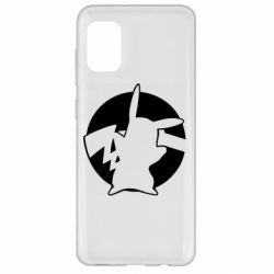 Чехол для Samsung A31 Pikachu silhouette - PrintSalon