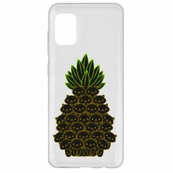 Чехол для Samsung A31 Pineapple cat - PrintSalon