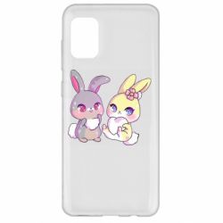 Чехол для Samsung A31 Rabbits In Love - PrintSalon