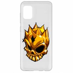 Чехол для Samsung A31 Standoff - Gold Skull - PrintSalon