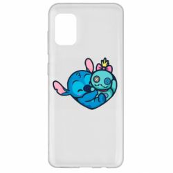Чехол для Samsung A31 Стич с куклой - PrintSalon