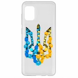 Чохол для Samsung A31 Тризуб квіти Україна - PrintSalon