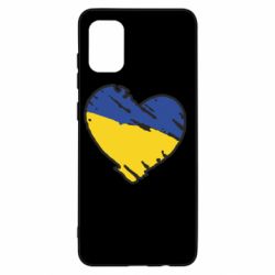 Чехол для Samsung A31 Украина сердце с царапинами - PrintSalon