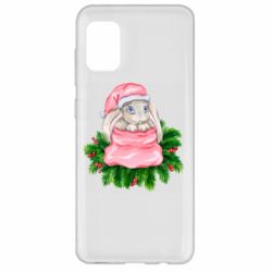 Чехол для Samsung A31 Заяц Новогодний - PrintSalon