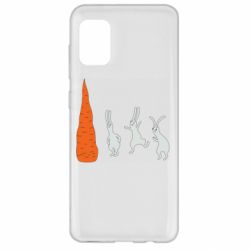Чехол для Samsung A31 Зайцы возле морковки - PrintSalon