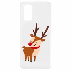 Чехол для Samsung A32 4G Deer with red nose - PrintSalon
