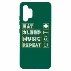 Чехол для Samsung A32 4G Eat sleep dj repeat. - PrintSalon