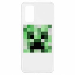 Чехол для Samsung A32 4G Minecraft minimalist Creeper - PrintSalon