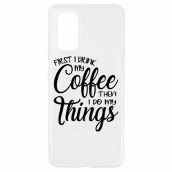 Чехол для Samsung A32 4G Сначала кофе потом дела - PrintSalon