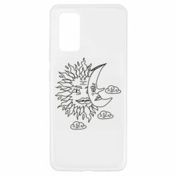 Чехол для Samsung A32 4G Sun and Moon faces - PrintSalon
