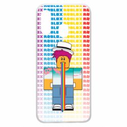 Чехол для Samsung A40 3D Roblox Rainbow - PrintSalon
