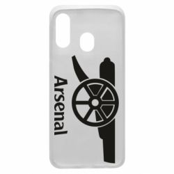 Чехол для Samsung A40 Arsenal simple logo - PrintSalon