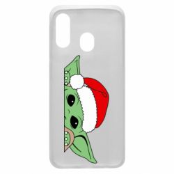 Чохол для Samsung A40 Baby Yoda Santa - PrintSalon