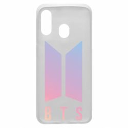 Чехол для Samsung A40 BTS gradient logo - PrintSalon