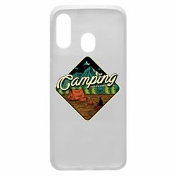 Чехол для Samsung A40 Camping and forest - PrintSalon
