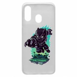 Чехол для Samsung A40 Cute Black panther - PrintSalon
