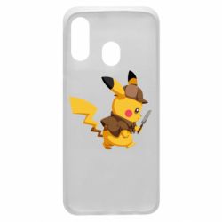 Чехол для Samsung A40 Cute Detective Pikachu - PrintSalon