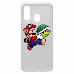 Чехол для Samsung A40 Cute Mario with turtle - PrintSalon