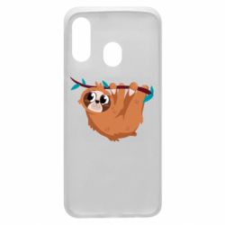 Чехол для Samsung A40 Cute sloth - PrintSalon