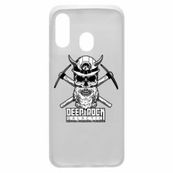 Чехол для Samsung A40 Deep Rock Galactic skull - PrintSalon