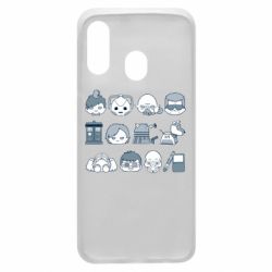 Чехол для Samsung A40 Doctor who icons - PrintSalon
