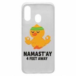 Чехол для Samsung A40 Duck Namast'ay Away - PrintSalon