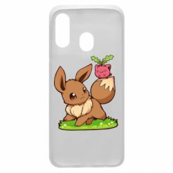 Чохол для Samsung A40 Eevee with Hoppip - PrintSalon