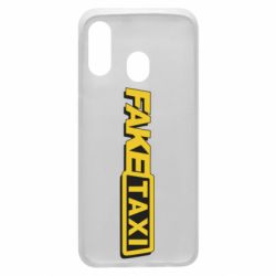 Чехол для Samsung A40 Fake taxi logo 2 - PrintSalon