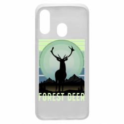 Чехол для Samsung A40 Forest deer - PrintSalon
