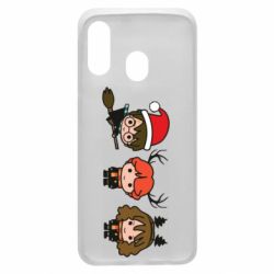 Чохол для Samsung A40 Гаррі Поттер та друзі новорічні - PrintSalon