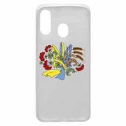 Чохол для Samsung A40 Герб колоски і калина - PrintSalon