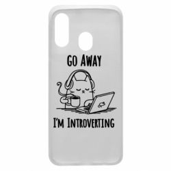 Чехол для Samsung A40 Go away i'm introverting - PrintSalon