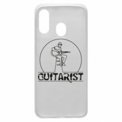 Чехол для Samsung A40 Guitar player. - PrintSalon