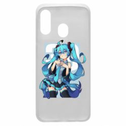 Чехол для Samsung A40 Hatsune Miku art - PrintSalon