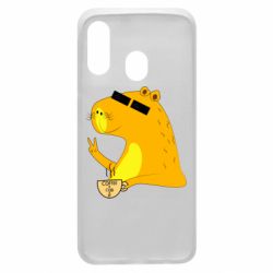 Чехол для Samsung A40 Капибара Программист - PrintSalon