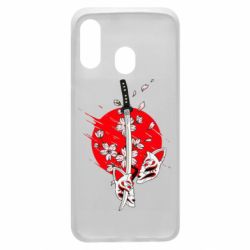 Чехол для Samsung A40 katana in sakura