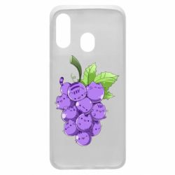 Чехол для Samsung A40 Кот-виноград - PrintSalon