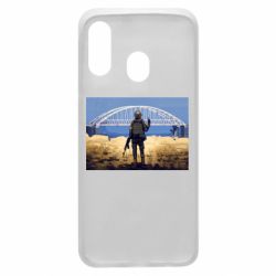 Чехол для Samsung A40 Марка с Крымским мостом