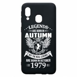 Чехол для Samsung A40 Легенды рождаются. Ваш месяц год рождения (англ.)