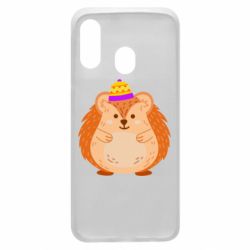 Чехол для Samsung A40 Little hedgehog in a hat - PrintSalon
