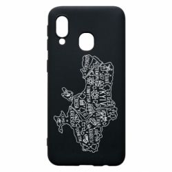 Чехол для Samsung A40 Map Ukraine