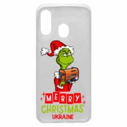 Чохол для Samsung A40 З Різдвом Христовим Україно-Грінч і Генератор - PrintSalon