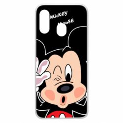 Чехол для Samsung A40 Mickey Kiss - PrintSalon
