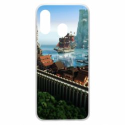 Чехол для Samsung A40 Minecraft beautiful town