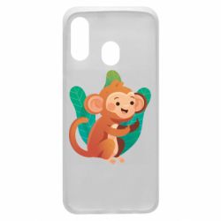 Чехол для Samsung A40 Monkey. Fuck You - PrintSalon
