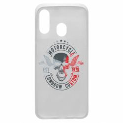 Чехол для Samsung A40 Moto skull - PrintSalon