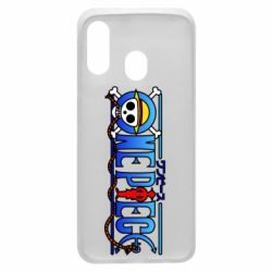 Чехол для Samsung A40 One Piece Logo Skull - PrintSalon