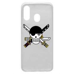 Чехол для Samsung A40 One Piece Zoro logo - PrintSalon