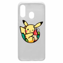 Чехол для Samsung A40 Pikachu with ketchup - PrintSalon
